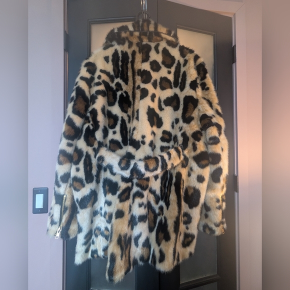 Free People Leopard Print Teddy Jacket - Picture 3 of 3